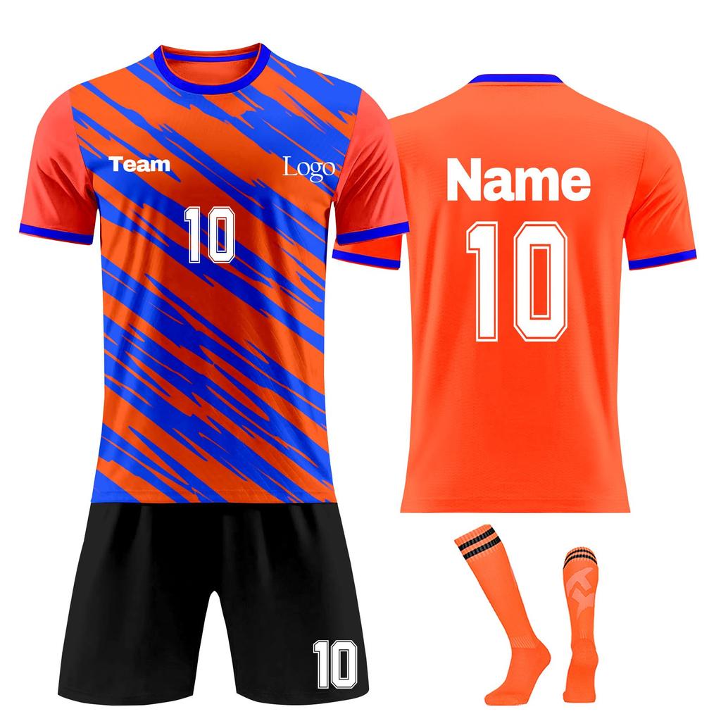 Personalised Shirts Kit Mens Girls With Name Number Custom Football Jerseys For Boys Training Suit