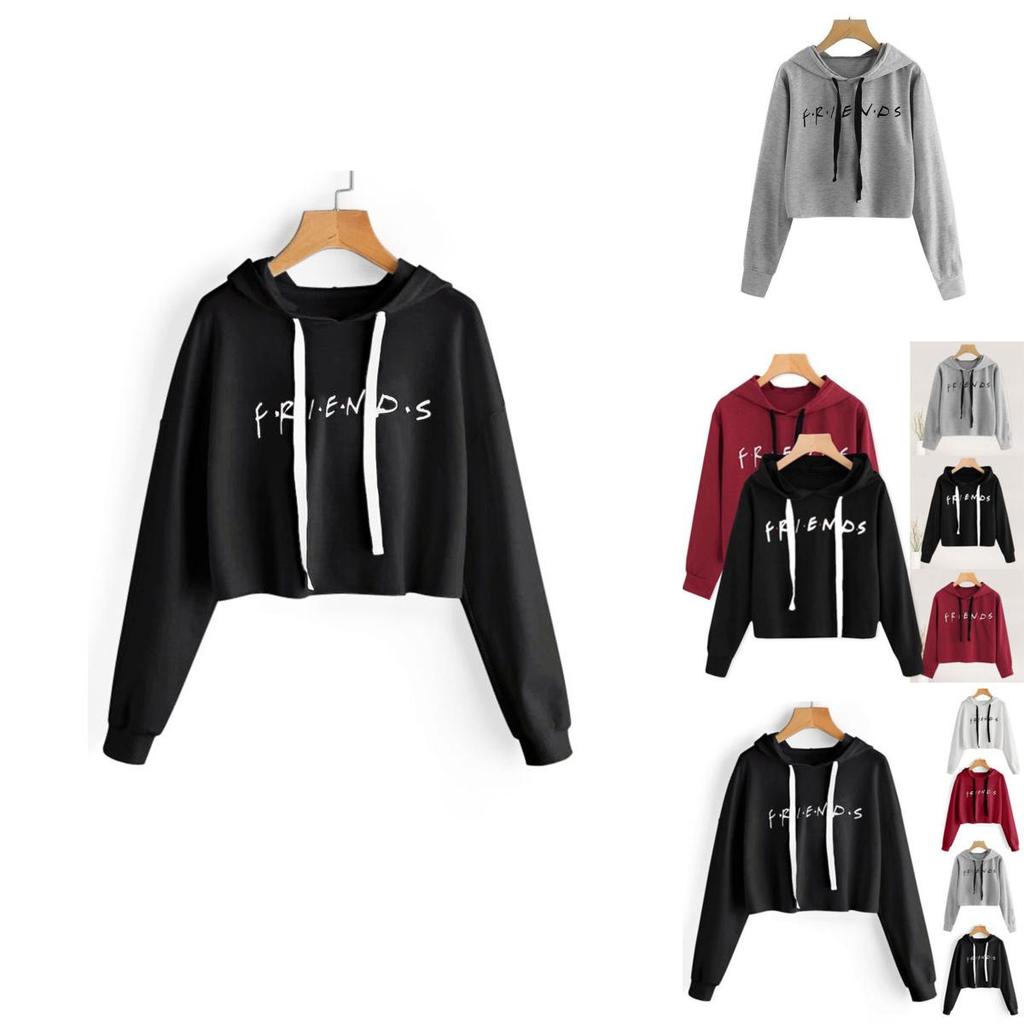 Print Womens Friends Hoodie Hoody Sweatshirt Ladies Pullover Sweater Jumper Hot