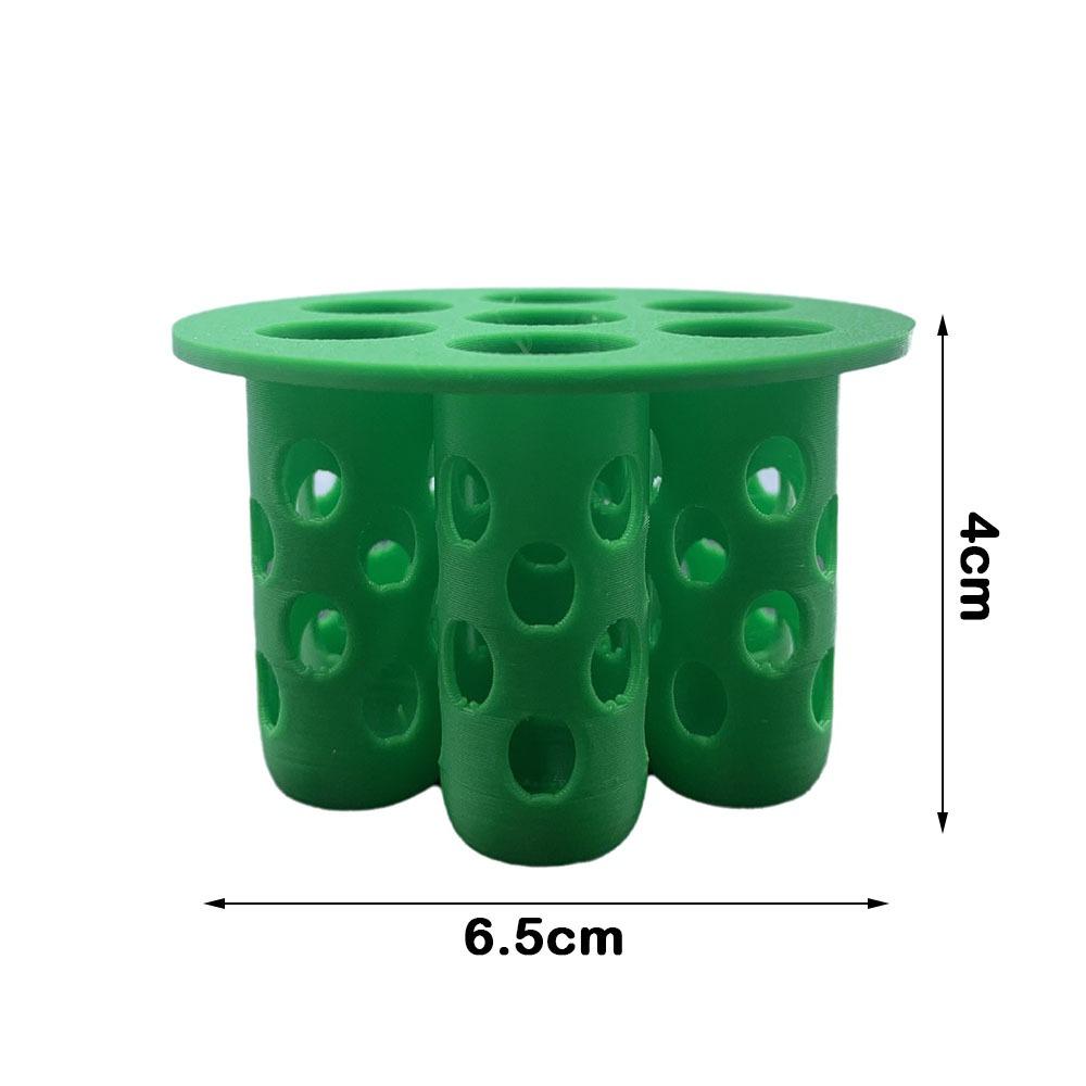 Easy Setup Garden Nursery Pot 7-Hole Plant Growing Tool for Flowering Plants Compact Green Tray