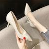 Sexy pointed thin heels high heels women and women summer new commuter professional work shallow mouth banquet shoes