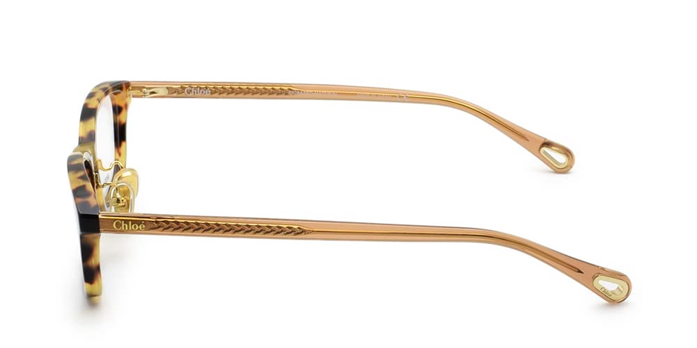 Женские очки Chloe CH0043OJ Коричневые, 002, Гавана/Прозрачные
