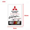 ydzh7 Car Front Windshield Static Sticker Waterproof Static Decal Fit For Mitsubishi Outlander Xpander Colt ASX Delica Pajero RALLIART