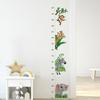 Ростомер с животными, наклейка на стену для детской комнаты, самоклеящаяся ростовая линейка, наклейка для измерения роста ребенка, декор