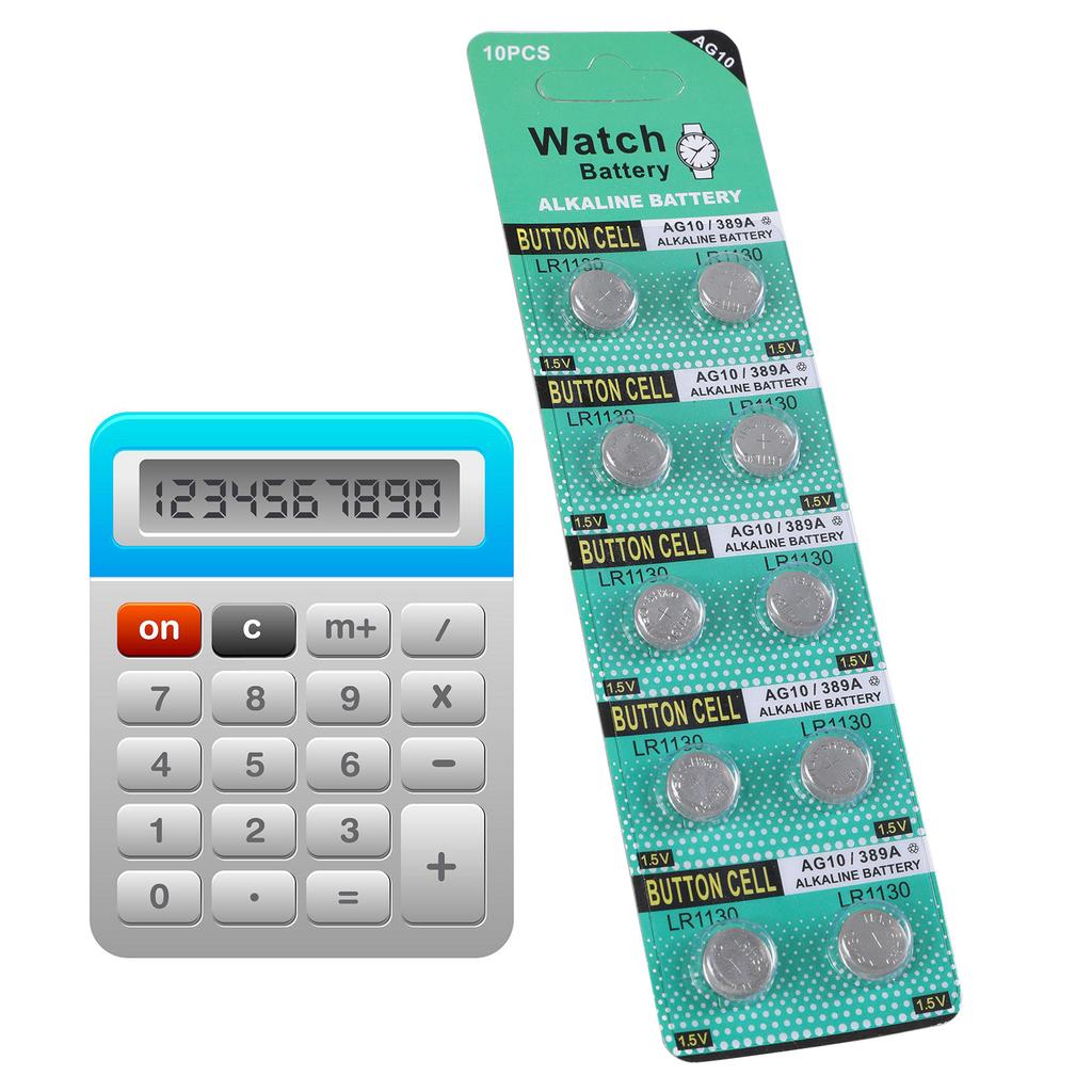 10PPpcs LR1130 AG10 плоские круглые батарейки 1,5 В с высоким выходом энергии для игрушечных часов калькуляторов пультов дистанционного управления