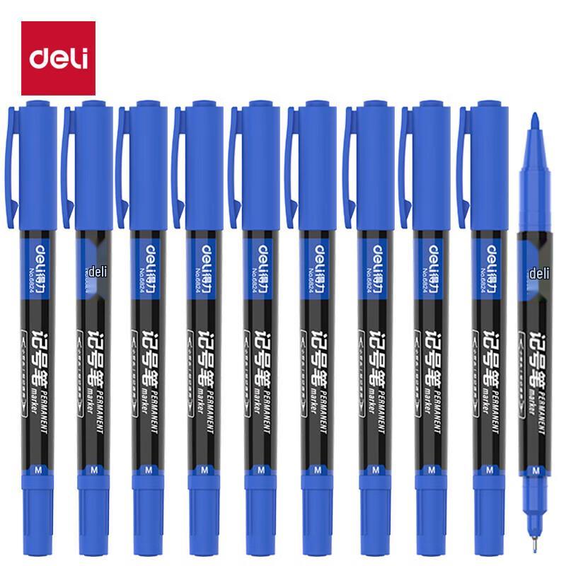 Deli Quick-Dry Double-Ended Permanent Marker