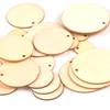 Natural Round Shape Slice Laser Cut Wood DIY Craft Wooden Ornament Wood Piece Hanging Pendant