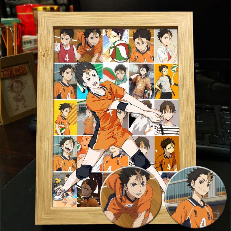Хайкю!! Украшение фоторамки: Кагеяма Тобио и Хината Шоё - Готовая фоторамка-дисплей в подарок