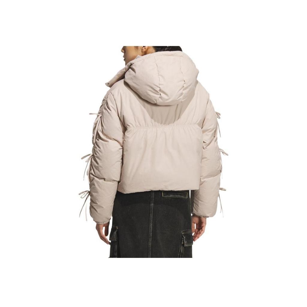 adidas Оригиналы FW25 Bow Play Пуховик Теплый Спортивный Пух Утки Капюшон Женская Куртка KC2610