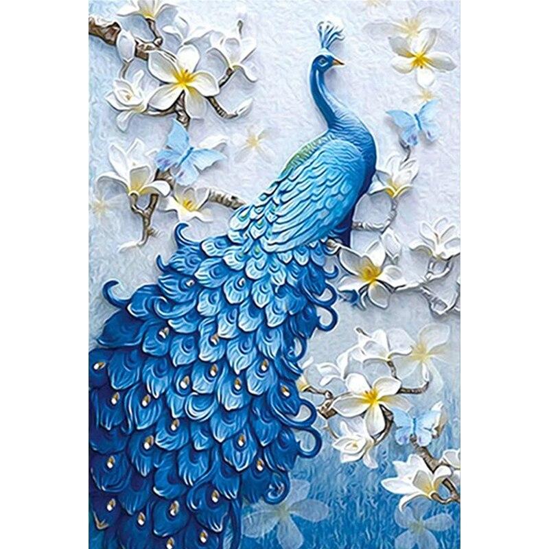Новый 5D DIY алмазная живопись Павлин Алмазная вышивка цветок животное вышивка крестиком полная квадратная круглая дрель ремесла домашний декор подарок