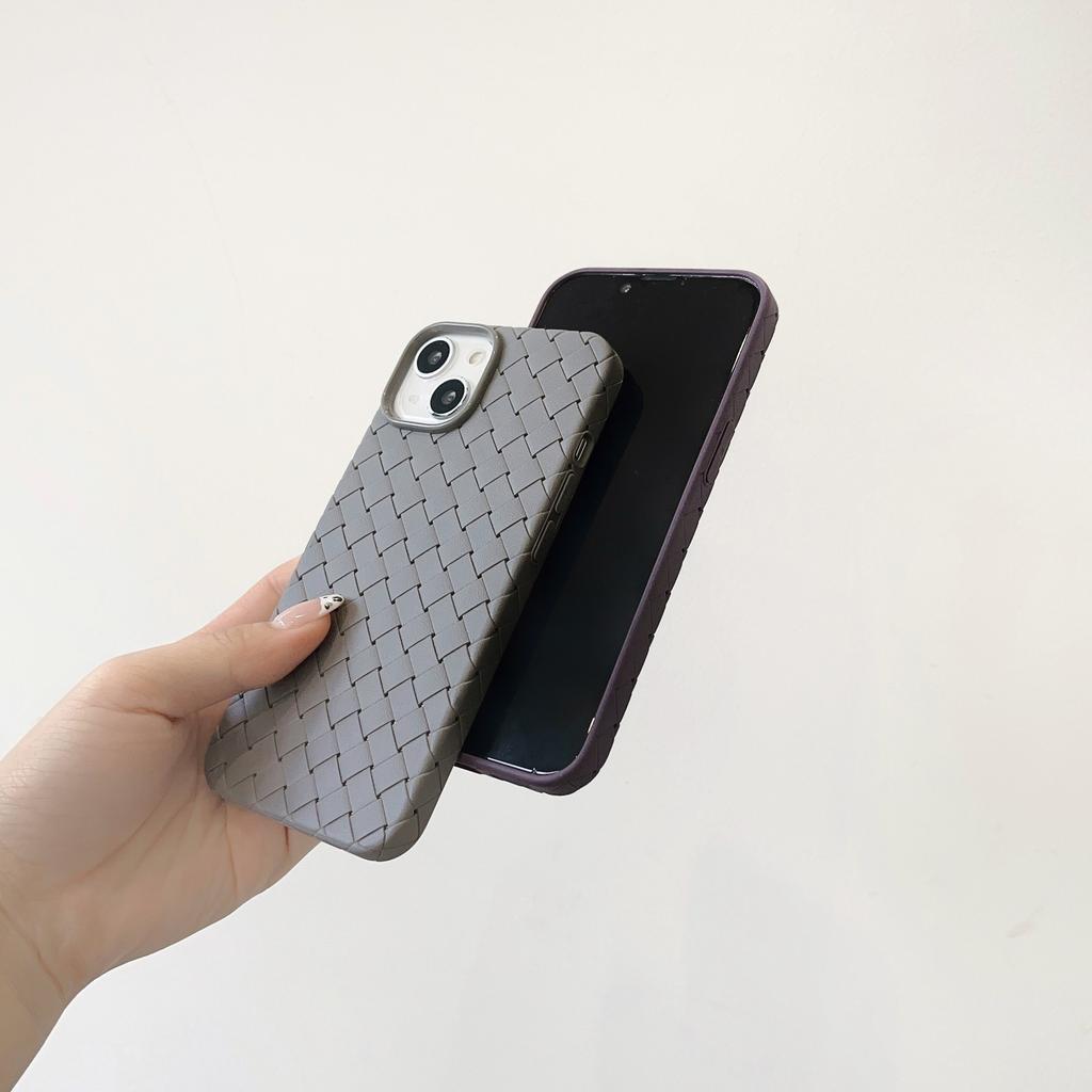 Подходит для чехла на мобильный телефон iPhone17 14plus дышащий теплоотвод плетеный узор ТПУ защитный чехол Samsung S26Ultra