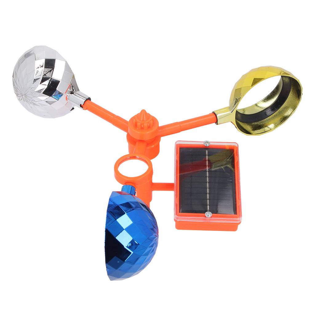 Отпугиватель птиц Светозвуковой отражающий вращающийся прибор на солнечной батарее для патио, красочный визуальный пластиковый отпугиватель