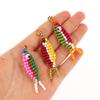 1Pcs Colorful Bead Small Fish Pendant Keychain Phone Case Bag Charms Backpack Accessories Bag Pendant