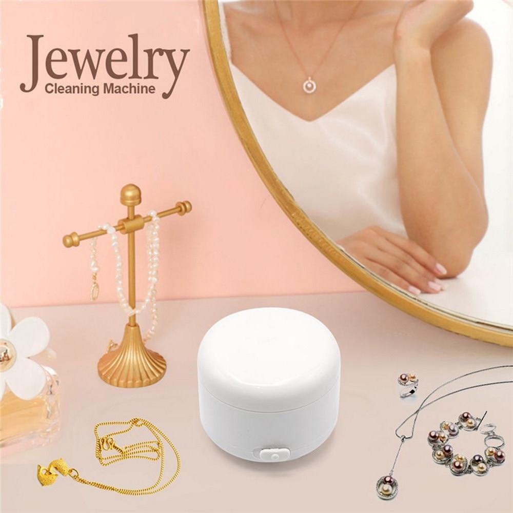 Бытовой мини-ювелирный ультразвуковой очиститель, электрические кольца, ключ, ожерелье, стиральная машина, быстрый очиститель