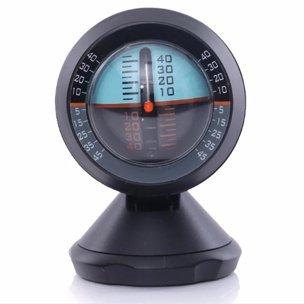 Car Inclinometer Gradient Balancer Declinator Angle Slope Level Meter Gauge
