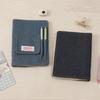 Denim Cover Notebook Binder A5 Size Y2K Kpop Loose Leaf Book With Pen Pocket 100 Sheets Line Grid DIY Diary Album