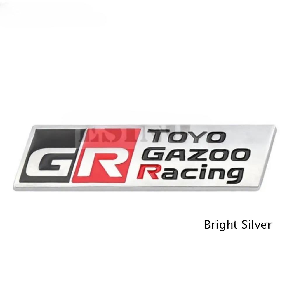 1 шт. Автомобильный стайлинг Gazoo Racing GR 3D Значок из цинкового сплава для решетки радиатора автомобиля Металлическая эмблема Наклейка для Supra AE86 GT86 Corolla
