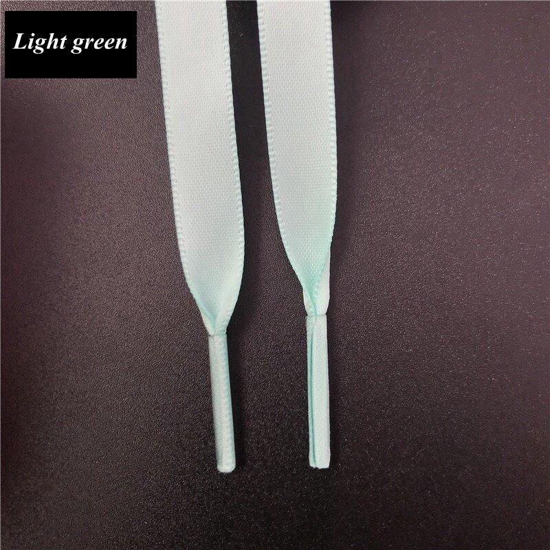 Silk Shoe Laces Satin Ribbon Flat Shoelaces Women Sneakers Shoelace Boots Laces for Shoes Length 80CM 100CM 120CM 150CM
