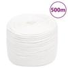 152558 vidaXL Boat Rope White Full 8 Mm 500 M Polypropylene