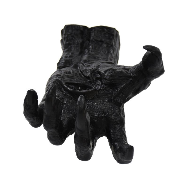 Halloween Gothic Witch Hand Statue Home Wall Keys Jewelry Hanger DIY Art Resin Sculpture Halloween Party Decoration Horror Props