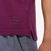Nike Повседневная дышащая футболка с короткими рукавами для тренировок по бегу, мужские топы бордового цвета DM4644-610