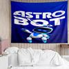 Astro Bot Tapestry for Bedroom Aesthetic Classroom Tapestries Wall Hanging for Living Room Dorm Office,Ideal Creative Gift
