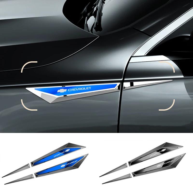 AABHE1 1 Pair Car Fender Side Badge Sticker Body Bumper Decal for Chevrolet TRAX CRUZE TRAX IMPALA SILVERADO AVEO Sail Blazer