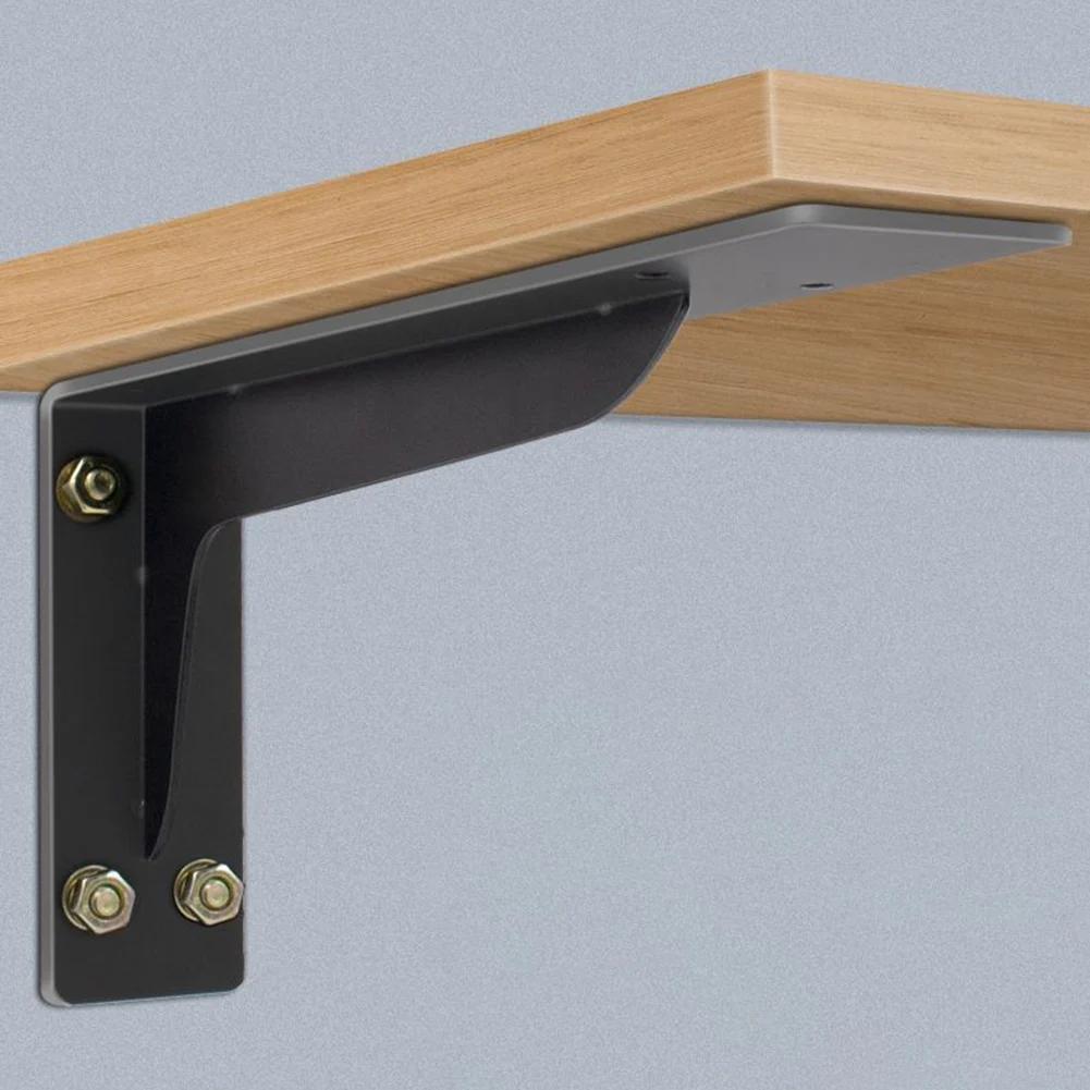 1шт прочные кронштейны для полок, большой металлический кронштейн для поддержки полок, прочная настенная плавающая полка, мебельная фурнитура