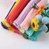 100Pcs/Set Pipe Cleaner Flower Crafts Kit Multi-Color Chenille Stem Twist Stick Kids Adults Beginner DIY Handmade Flower