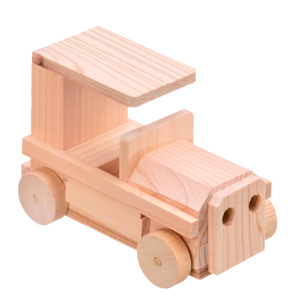 Heiwa Industries MOCCO Wooden Craft Kit, Car, Wooden Toy, Craft, Vehicle, Ages 6 and Up