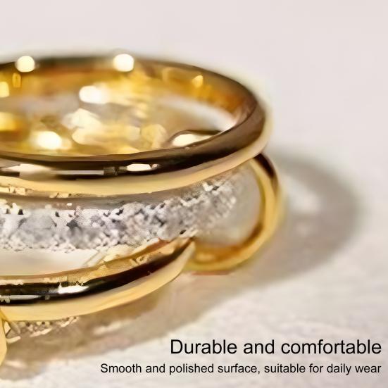 Женское кольцо, многослойное, с гальваническим покрытием, из кубического циркония, многослойное, разные размеры, ювелирные изделия из нержавеющей стали для вечеринки и свидания