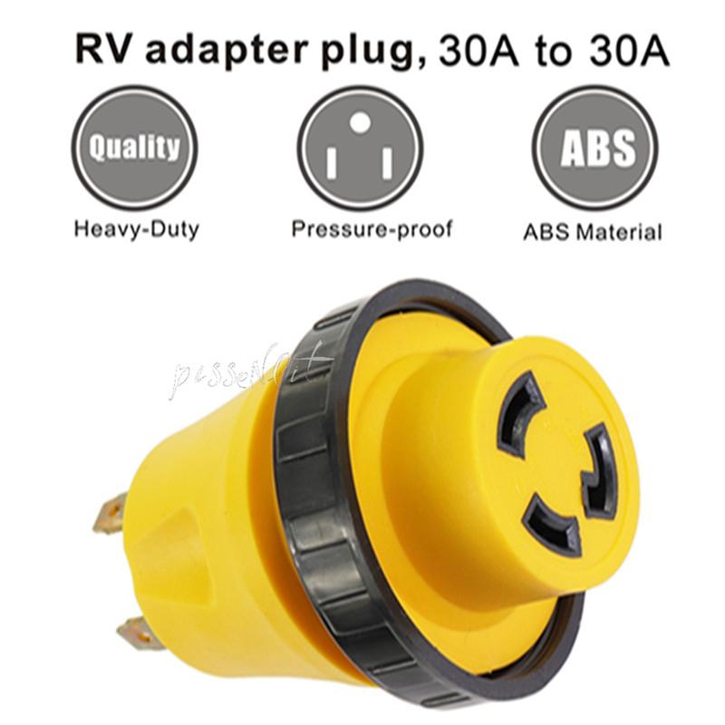 Адаптер шнура питания 15A Male to 50A Twist Lock Female Plug Connector для RV Camper Car Accessories Car Socket