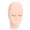 Lash Mannequin Head Makeup Eyelash Extension Practice Doll Head with 3 Pairs Removable Eyelids Double Layer Lashes