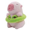 Clearstone Capybara Plush Keychain, Chavimaru Float (Frog), 13cm, Pink