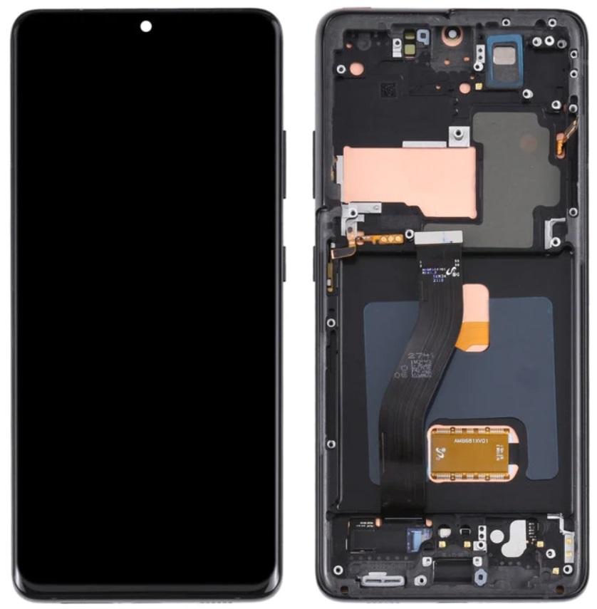 Lcd Display + Touchscreen Samsung Galaxy S21 Ultra 5G Sm-G998B Oled Black Frame