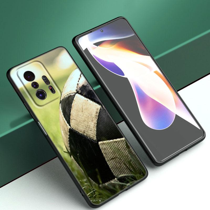 Чехол для телефона Fire Football Soccer для Xiaomi Mi A2 8 9 SE Note 10 10T 11 12 Lite 9T 11T 12S 12T Pro A3 6X 12X, мягкий черный чехол из ТПУ