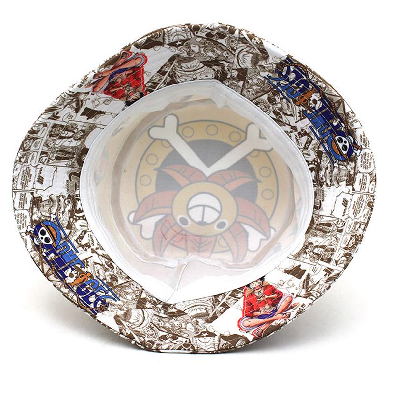 Аниме One Piece Печать Рыбацкая шляпа Взрослая Уличная Мужская и Женская Солнц H