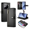 DF-011 Чехол для Xiaomi 15 Pro Кожаный чехол-кошелек с карманом на молнии и ремешками