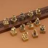Chinese Zodiac Brass Seal Keychain: Retro Pendant and Creative Gift