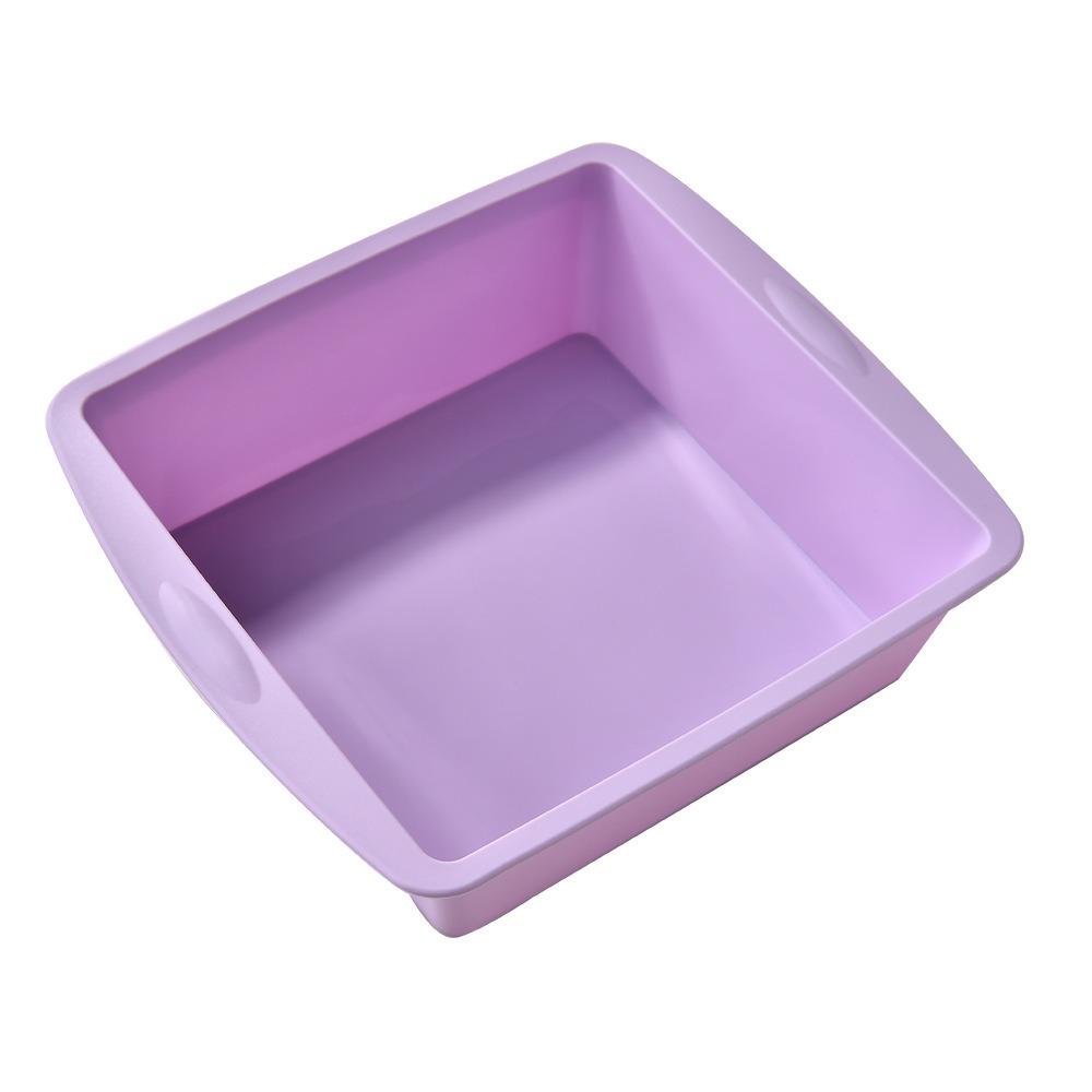 Silicone Baking Cake Mold Household Brownie Pot New Square Cake Plate
