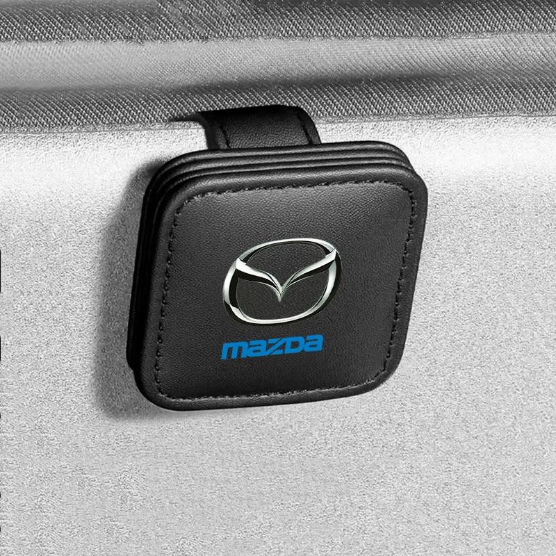Universal Car Sun Visor Organizer Magnetic Glasses Storage Clip for Mazda Axela Atenza CX-5 CX-8 Auto Accessories bv7