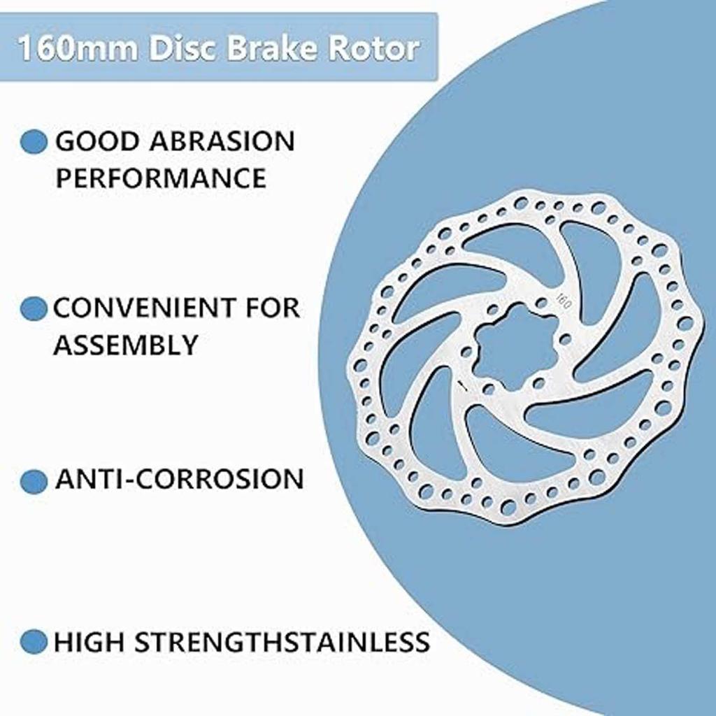 Brake Pads with Screws - Six-pin Disc Brake Pads - Premium Replacement Cycling Disc Brake Pads