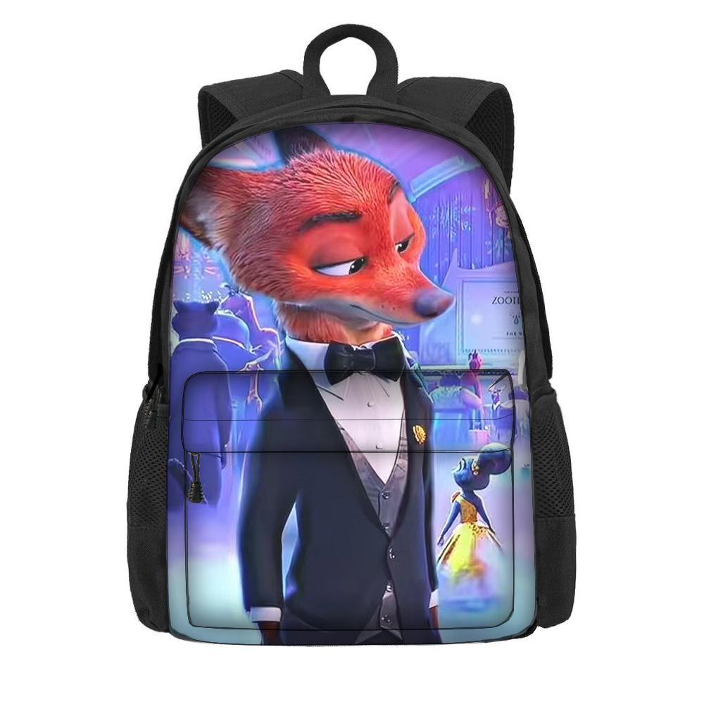 Мультяшный рюкзак на тему «Зверополис 2» для учеников начальной школы, большая вместимость, легкий рюкзак на два плеча