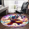 Dragon Ball Print Round Rug, Washable Floor Carpet, For Entryway Dorm Laundry Room Office Study, Home Decor Birthday Christmas Gift