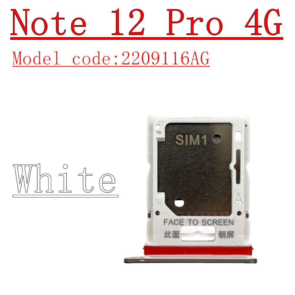 Sim Card Tray Reader For Xiaomi Redmi Note 12 Pro 4G 12Pro+ 5G Micro SD Card Holder SIM Card Slot Adapter Connector Repair Parts