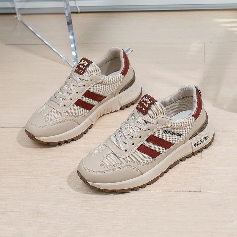 Женские кроссовки «папины кроссовки» 2025 весна студенческие беговые спортивные на толстой подошве увеличивающие рост повседневные женские