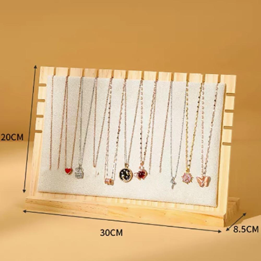 New Wood Jewelry Display Stand Square Detachable Organizer Vertical Bangle Storage Rack Jewelry