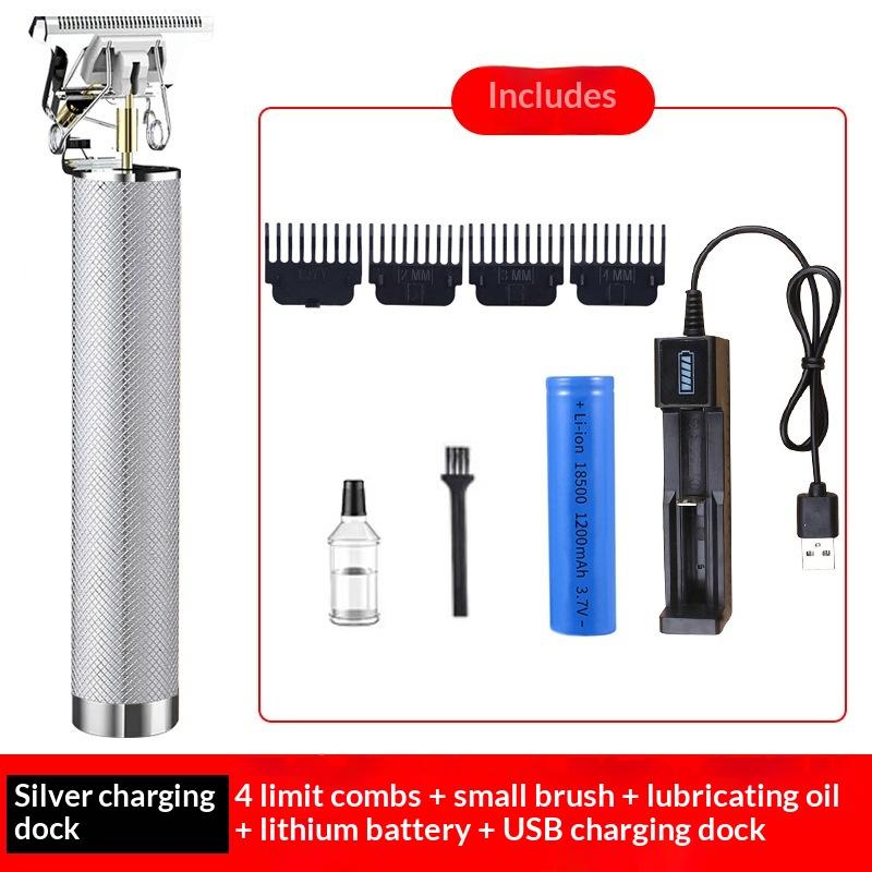 New multifunctional hair clipper electric clipper hair clipper hair clipper oil clipper shaving razor bald hair clipper rechargeable