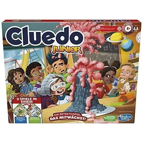 Jeu de société - HASBRO - Cluedo Junior - Plateau double face - 2 niveaux de difficulté - 4 ans et plus