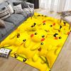 Pikachu Square Area Rug, Non-Slip Floor Mat for Home Office, Perfect Gift for Pikachu Fans.chl