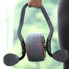 Abs Roller Wheel with Elbow Support Knee Pad 4D Abs Roller Mute Exercise Wheels Core Fitness Workout Equipment